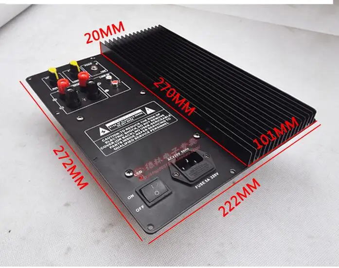 대용량 퓨어 베이스 앰프, 가정용 액티브 서브우퍼 앰프 보드, 110V, 220V, 600W, 신제품