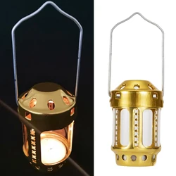 Metal Gold Mini Tealight Holder Wedding Party Patio Tea Light Stand Candle Burner Holder Camping Decorative Hanging Lantern