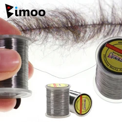 Bimoo 0.1mm 100m & 200m Stainless Steel Dubbing Brush Wire Fly Tying Weighted Body Wire for  Streamers Big Pike