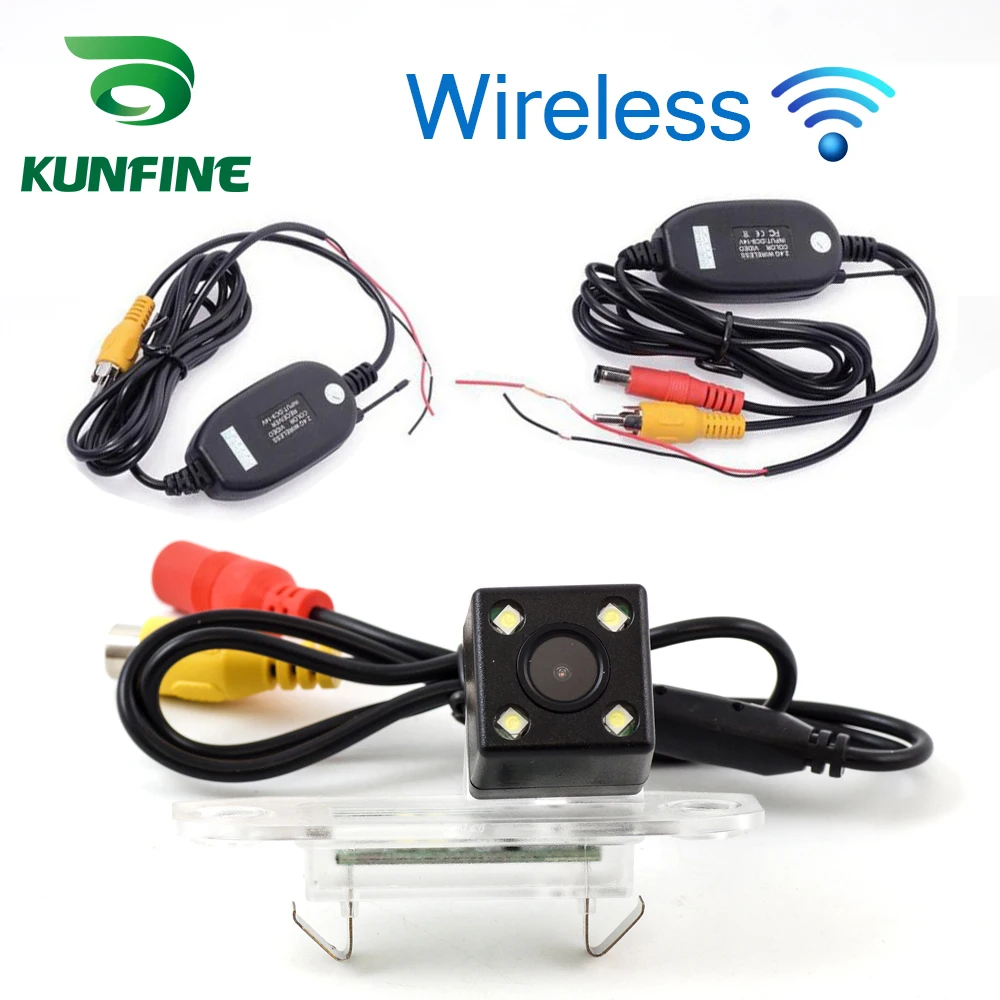 HD Wireless Car Rear View Camera For XC60  Parking Assistance Camera Night Vision LED Light Waterproof
