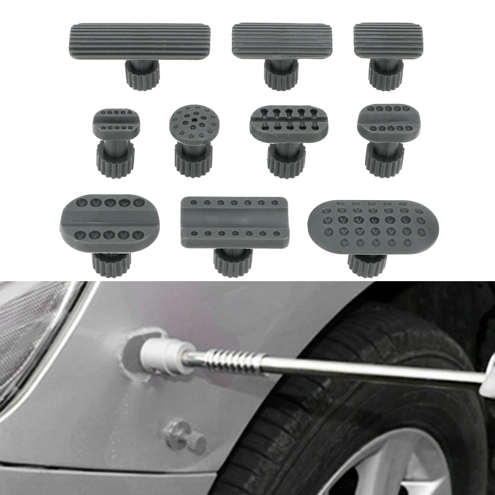 10pcs/set  Plastic Gasket Dent Removal Gaskets  Car Repair Tool Dent Puller Suction Cup Automobile Sheet Metal Repair Gaskets