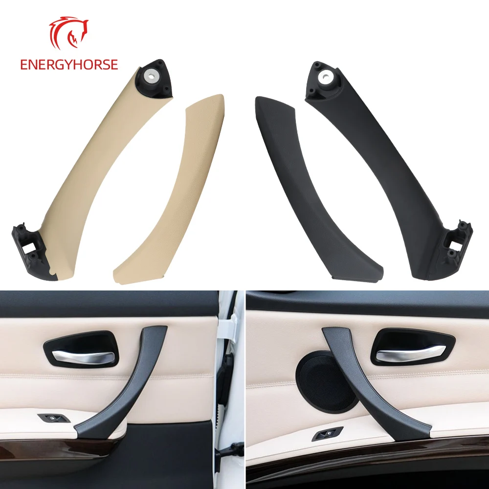 Car Interior Door Pull Handle With Cover Trim Replacement For BMW E90 3 Series 320 323 325 330 51417230850