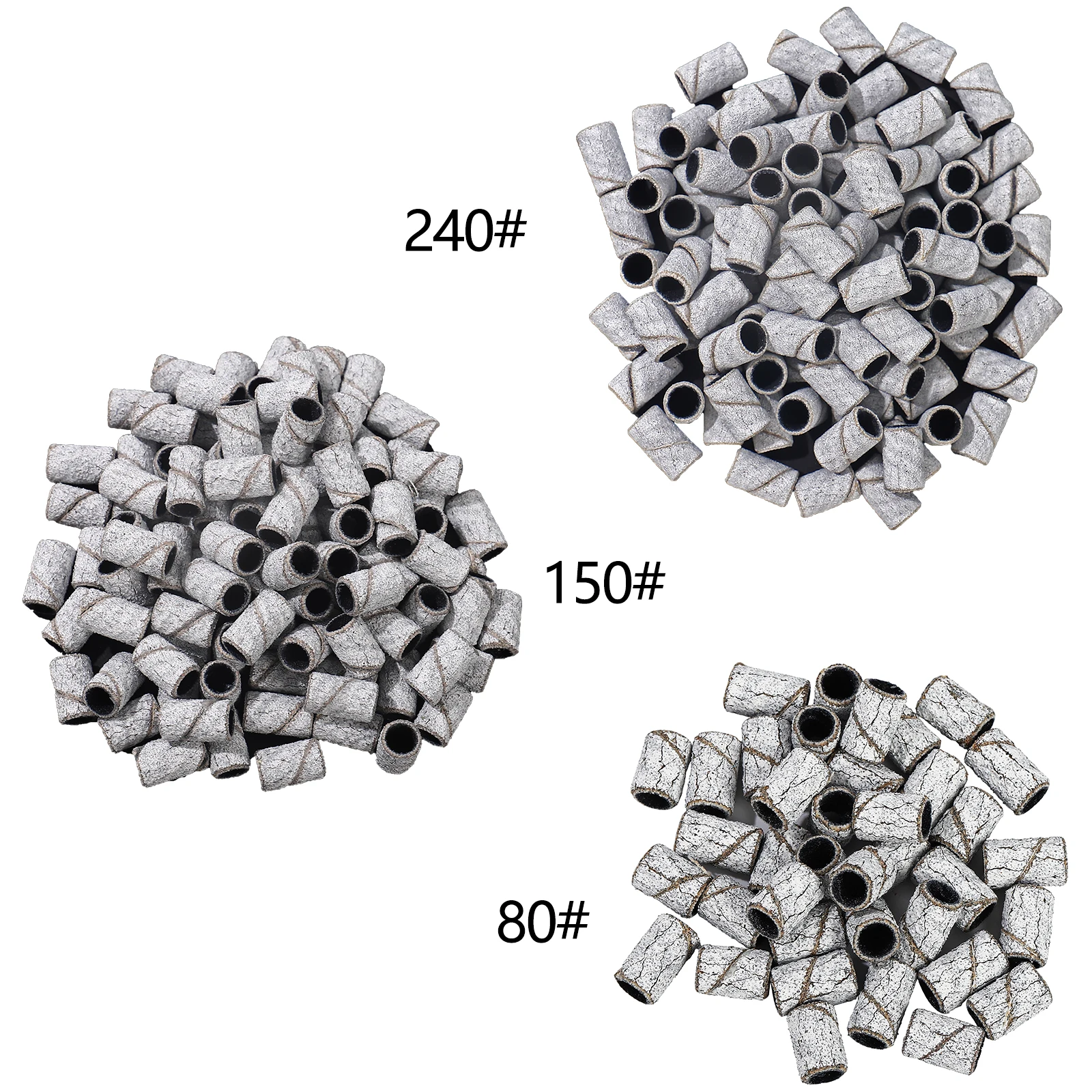 80 # 150 # 240 # Zebra Schleifbänder Maschine Nagelbohrer Fußpflege Polieren Maniküre Gel Nagellackentferner Ersatzwerkzeuge Cutter