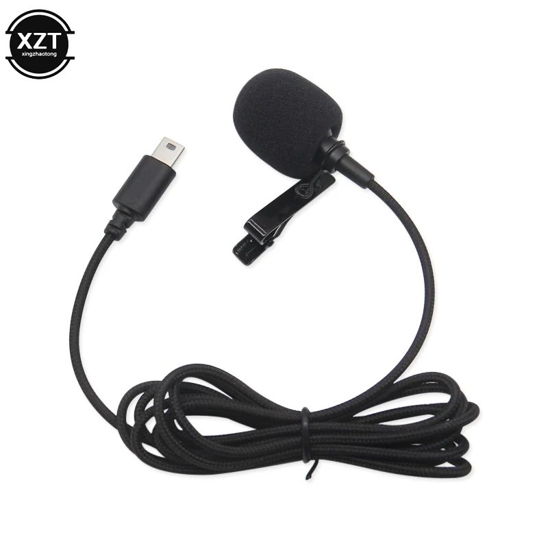 Camera Mini USB Microphone Lapel DV Lavalier Mic Portable External Stereo Microphones for Gopro Hero 3 3+ 4 Action Camera