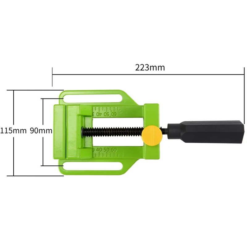 ไม้เดสก์ท็อปคลิปคลิป Clamp อลูมิเนียม Vise Bench สามารถติดตั้งเจาะไฟฟ้าเจาะงานไม้เครื่องมือ