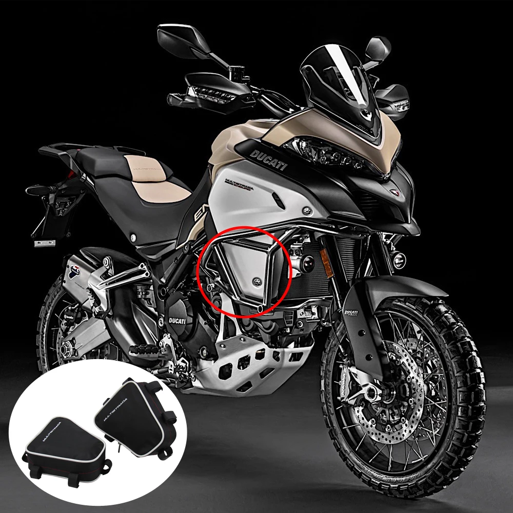 

Motorcycle Frame Crash Bars Waterproof Bag Repair Tool Placement Bag For Ducati Multistrada 1200