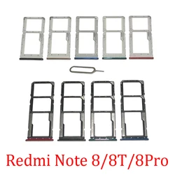 Telefon sim sd Karten fächer für xiaomi redmi note 8 por 8t Telefon sim Chipkarten steckplatz halter Schubladen teil für redmi 8t 8 pro