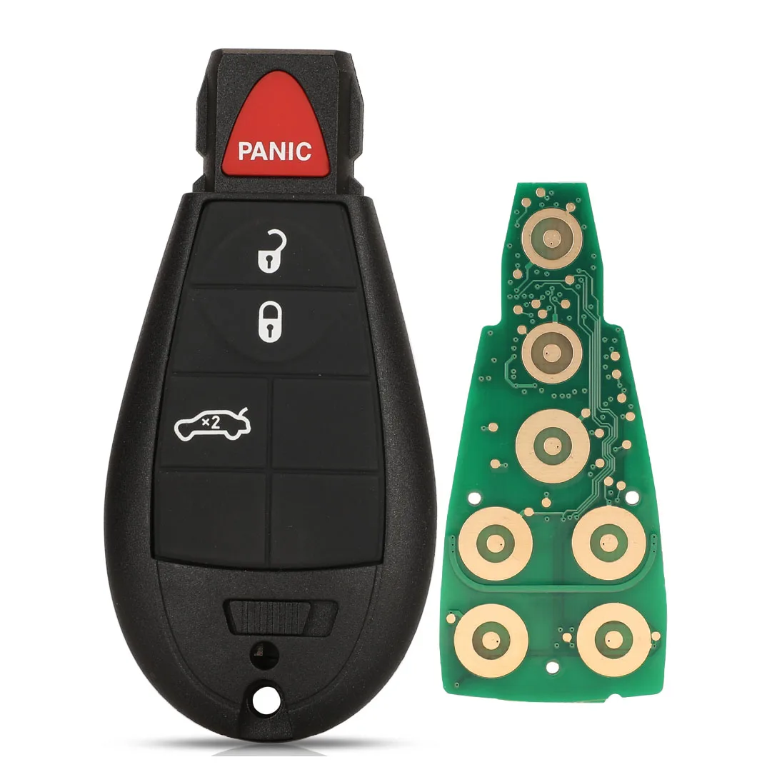 Jingyuqin 433 Mhz ID46 Fernbedienung Auto keyless Go Für Jeep Grand Cherokee Chrysler Town & Country 300 Dodge Caravan 1YZ-C01C Smart schlüssel