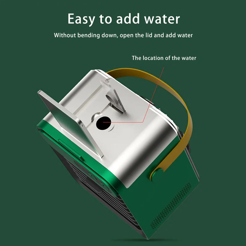 ชาร์จ USB ชาร์จ3-Speed Control แบบพกพาฤดูร้อน Air-Cooled เดสก์ท็อปส่วนบุคคล Mini Air Conditioner พัดลมสเปรย์น้ำ