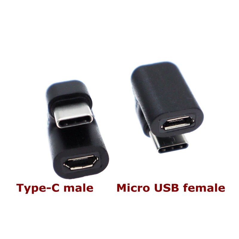 U-shaped 360° Angled USB 3.1 Type C Male-To-Female To Micro USB Female OTG USB-C Converter Adapter For Huawei Samsung Xiaomi