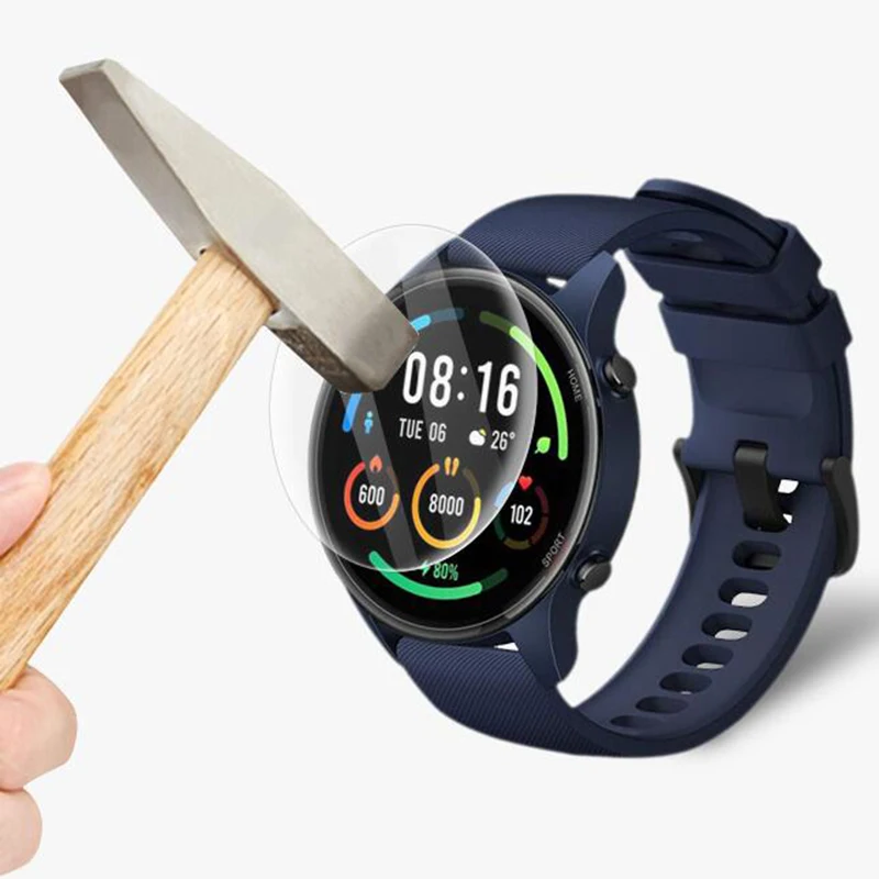 Мягкая прозрачная защитная пленка из ТПУ для смарт-часов Xiaomi Mi, 5 шт., цветная спортивная версия Смарт-часов, полноэкранная Защитная крышка