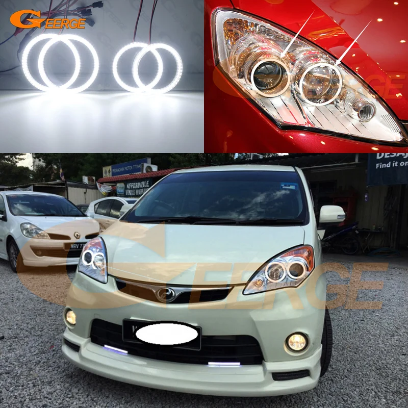 

For Perodua Alza 2009 2010 2011 2012 2013 2014 2015 Ultra Bright SMD LED Angel Eyes Halo Rings Kit Day Light