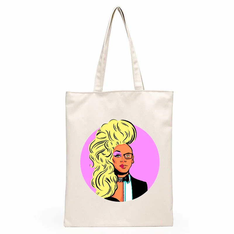 RuPaul Not today Satan Not today RuPaul's Drag Race bolsa de lona para compras regalo para estudiante amigo bolso Shopper reutilizable