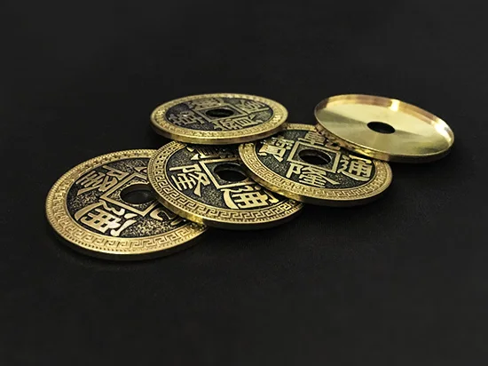 Super Chinese Coin Set (Qianlong, Morgan Size) Magic Tricks Stage Close Up Magia Coin Appear Vanish Magie Illusion Gimmick Prop