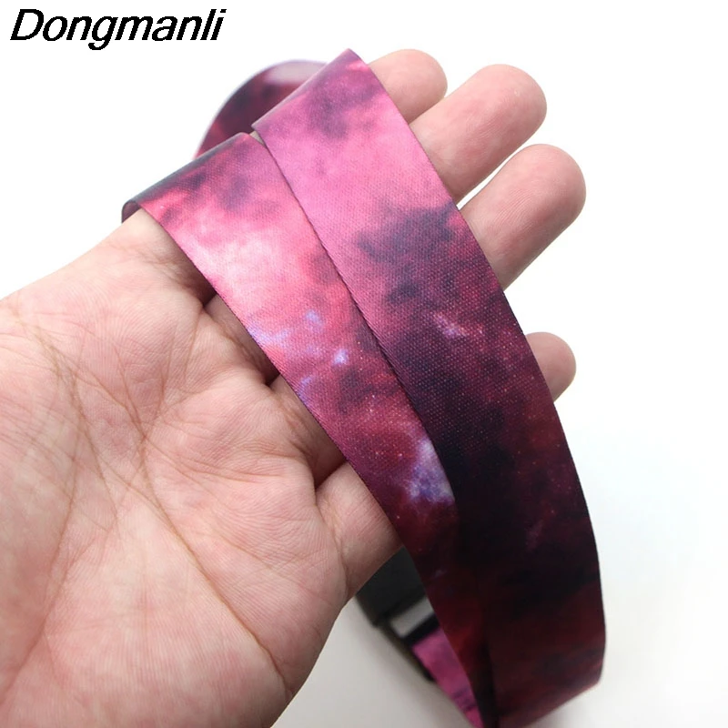 PC135 Starry Night Sky Lanyard Badge ID Lanyards/ Mobile Phone Rope/ Key Lanyard Neck Straps Keychain