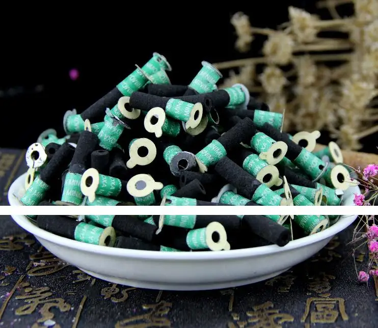 180pcs Mini Moxa Tube Self-stick Chinese Moxibustion Sticker Therapy Smokeless Burner Heating Acupuntura Point Meridian