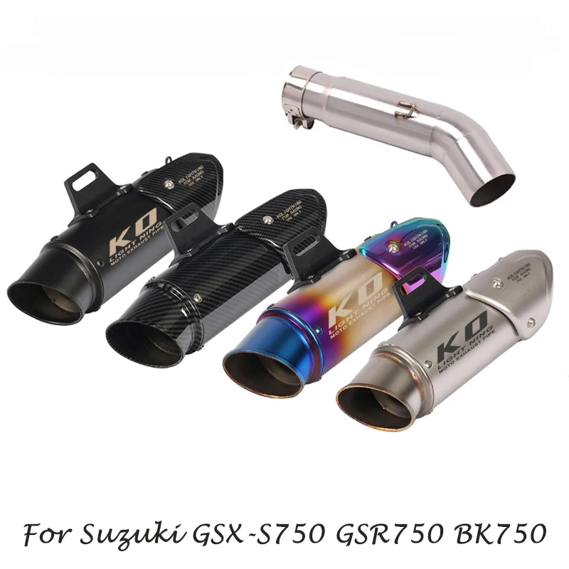 

Slip for Suzuki GSX-S750 GSR750 BK750 Motorcycle Exhaust System Muffler Tail Tube Mid Link Pipe