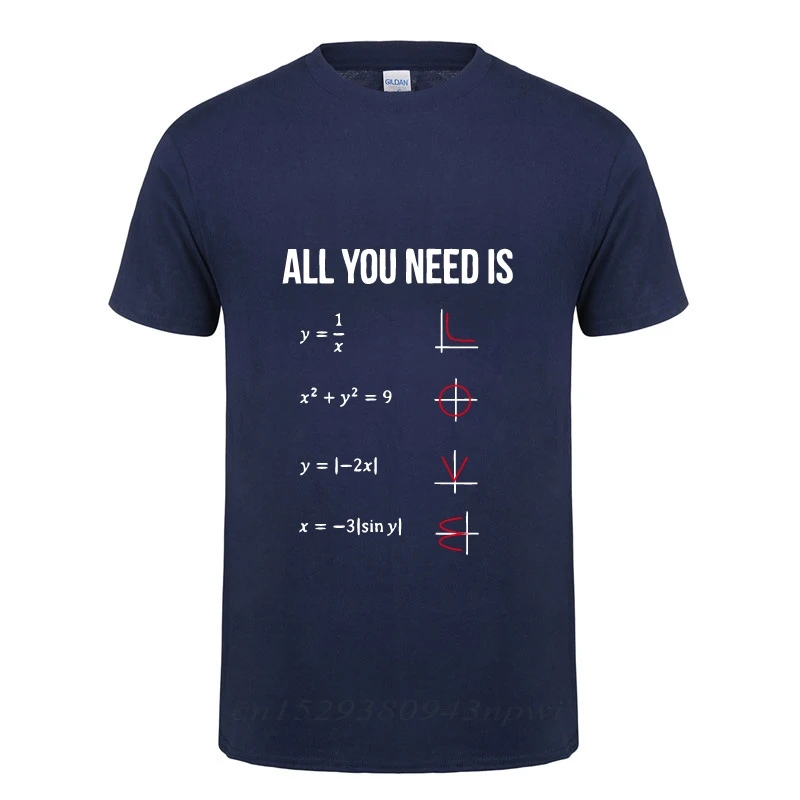 All You Need Is Love Math T Shirts Funny Birthday Gift For Men Male Guys Guys Casual Fitness Short Sleeve O Neck Cotton T-shirt