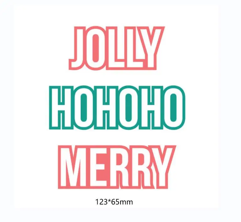 Merry และ Jolly ตัดโลหะตายตัดตายแม่พิมพ์การ์ดกระดาษ Craft แม่พิมพ์มีดใบมีด Punch Stencils