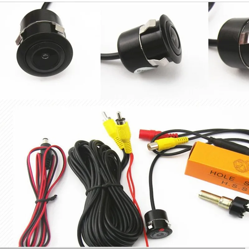 170 Wide Mini CCD Auto Reverse Backup Parking Camera Kit 18.5mm For Volkswagen