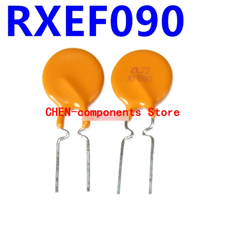 10PCS RXEF090 PPTC Self-recovery fuse 0.9A 72V straight Insert