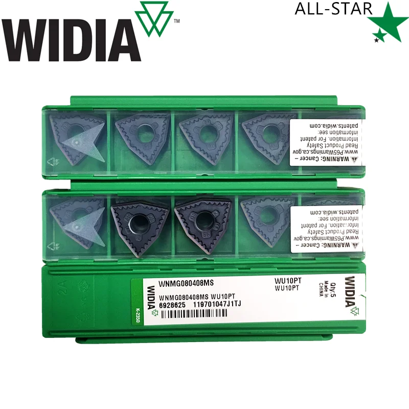 WIDIA WNMG080404MS WNMG080408MS WU10PT Carbide Inserts WNMG431 WNMG432 Turning Insert