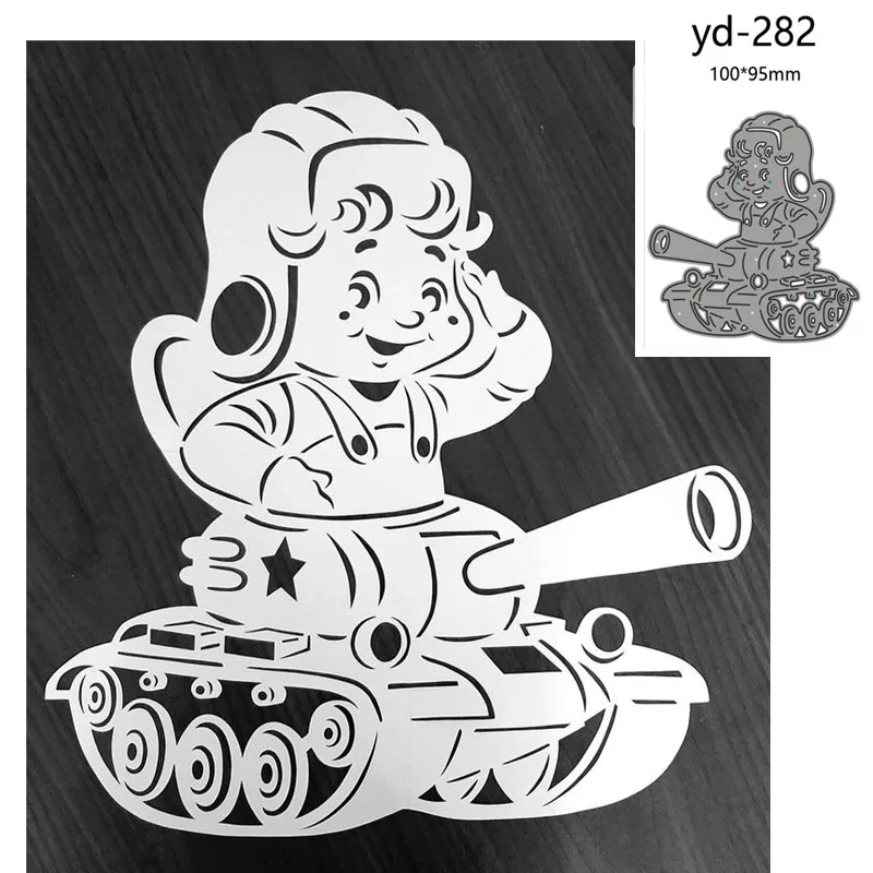 Metal Cutting Dies Cut Mold tank Decoration Scrapbook Paper Craft Knife Mould Blade Punch Stencils