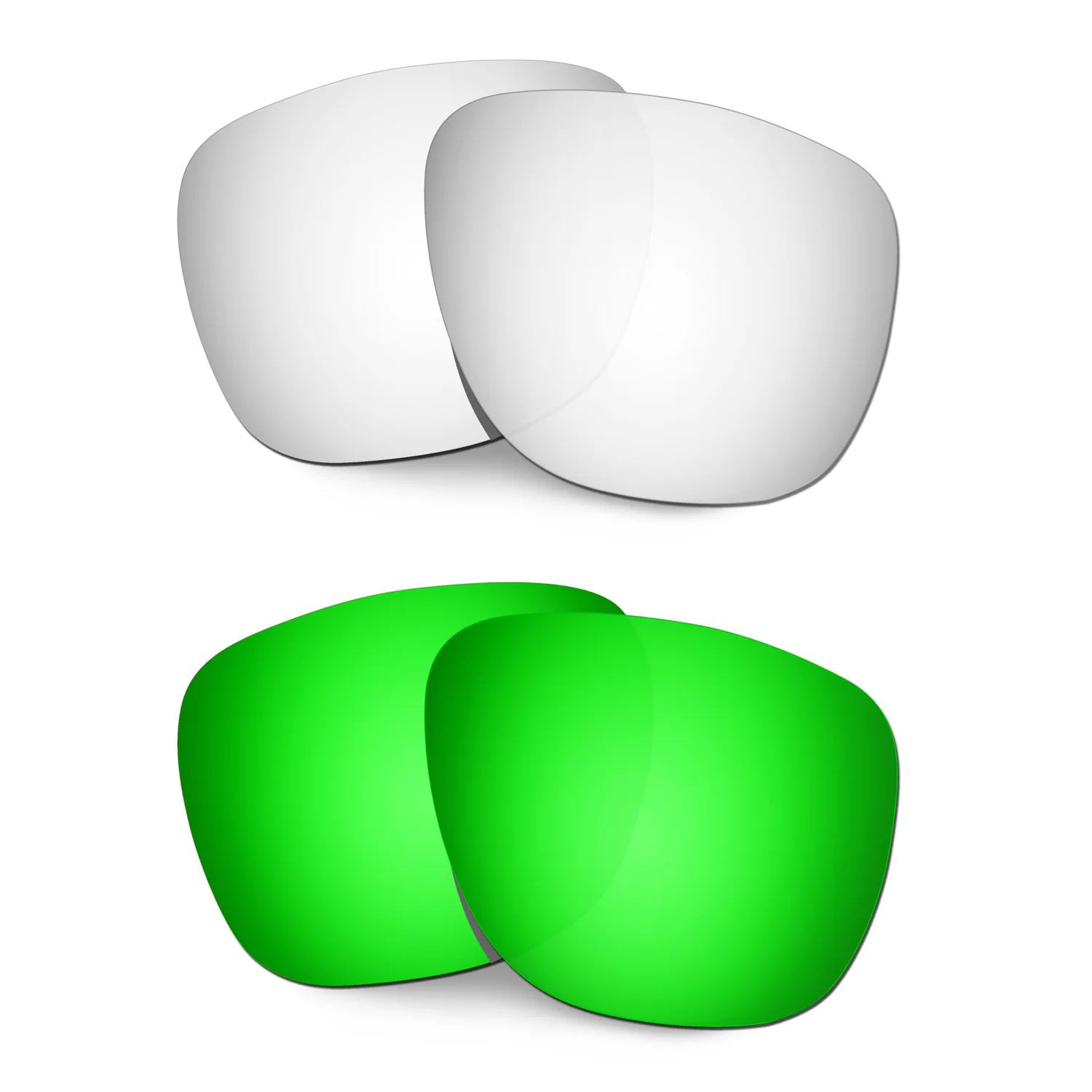 

Поляризованные Сменные линзы HKUCO для солнцезащитных очков Crossrange XL, Серебристые/зеленые, 2 пары