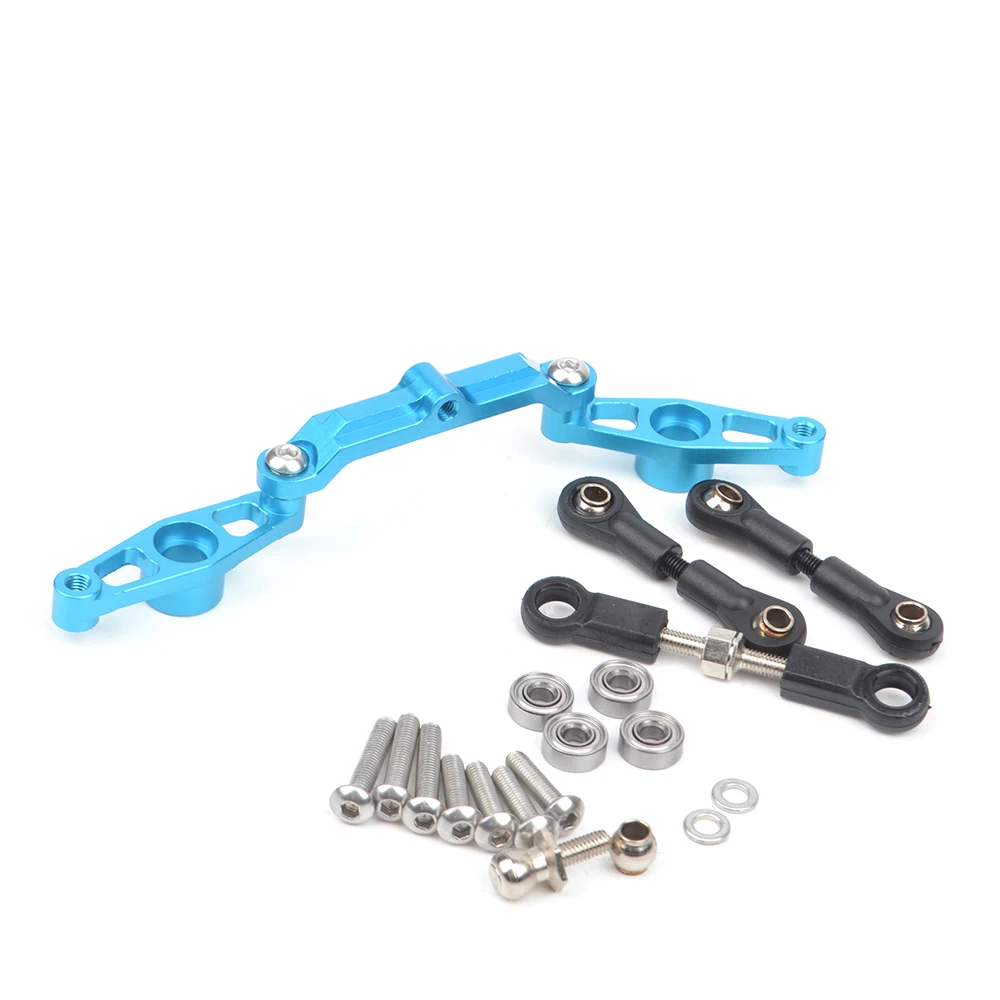 Aluminum Ball Bearing Crank Steering Set for Tamiya TT02 TT-02 Upgrade Parts