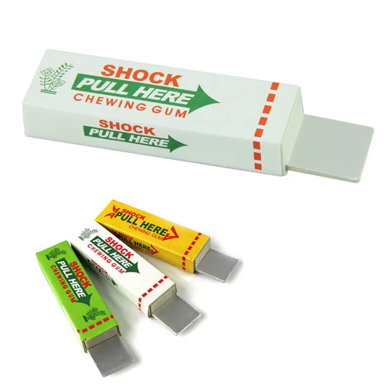 Funny Gift Gadget Prank Trick Gag Safety Trick Joke Toy Electric Shock Electric Shock Joke Chewing Gum Pull Head Shocking Toy