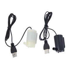 USB Micro pompa głębinowa Mini pompa wodna akwaria fontanna do akwarium DC 5V 2-3L/Min amfibia DC pompka do silnika pompa wodna