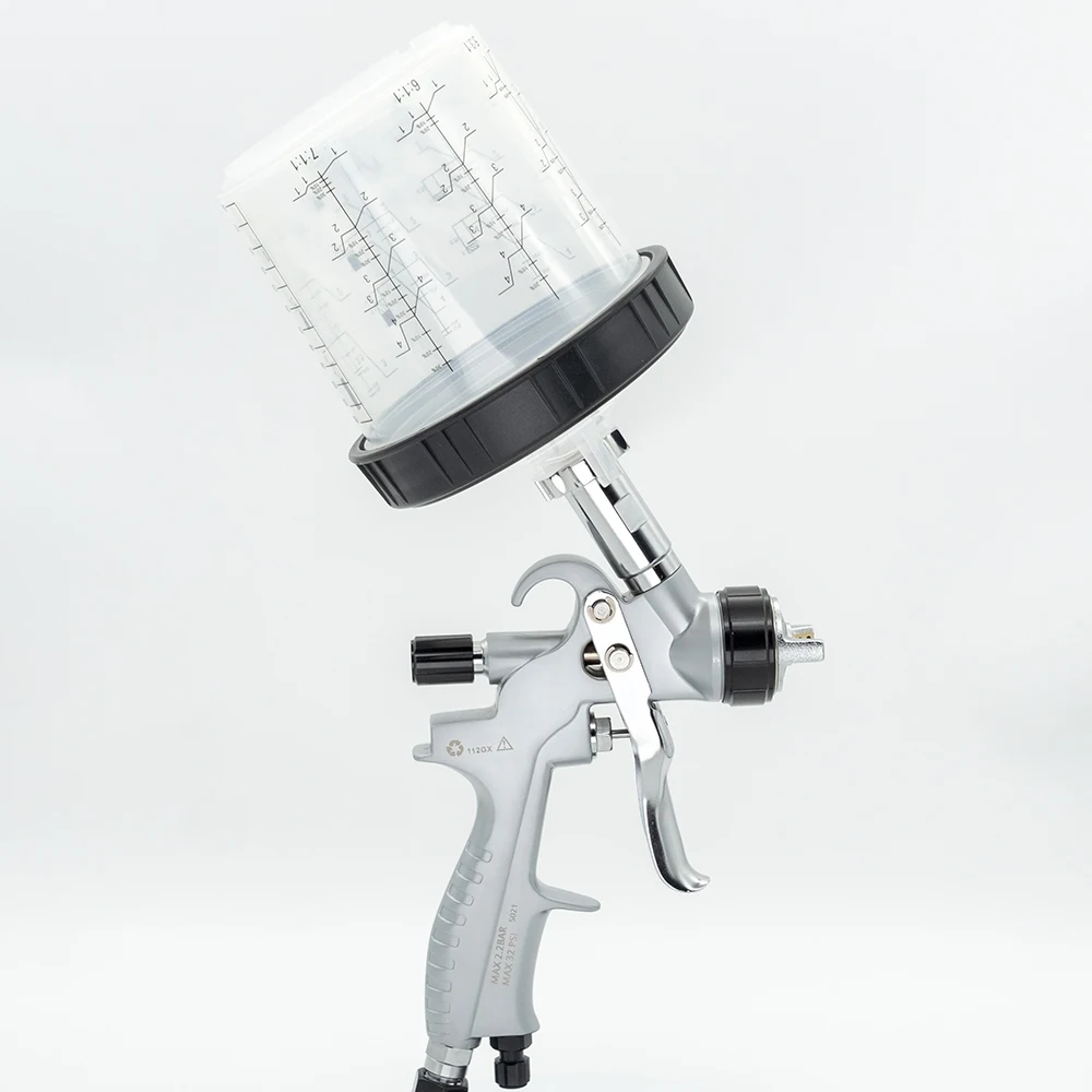 Atomization สูง Professional HVLP 319สีสเปรย์ปืนกับถ้วยผสมสำหรับจิตรกรรมรถ Air Spray Gun Airbrush