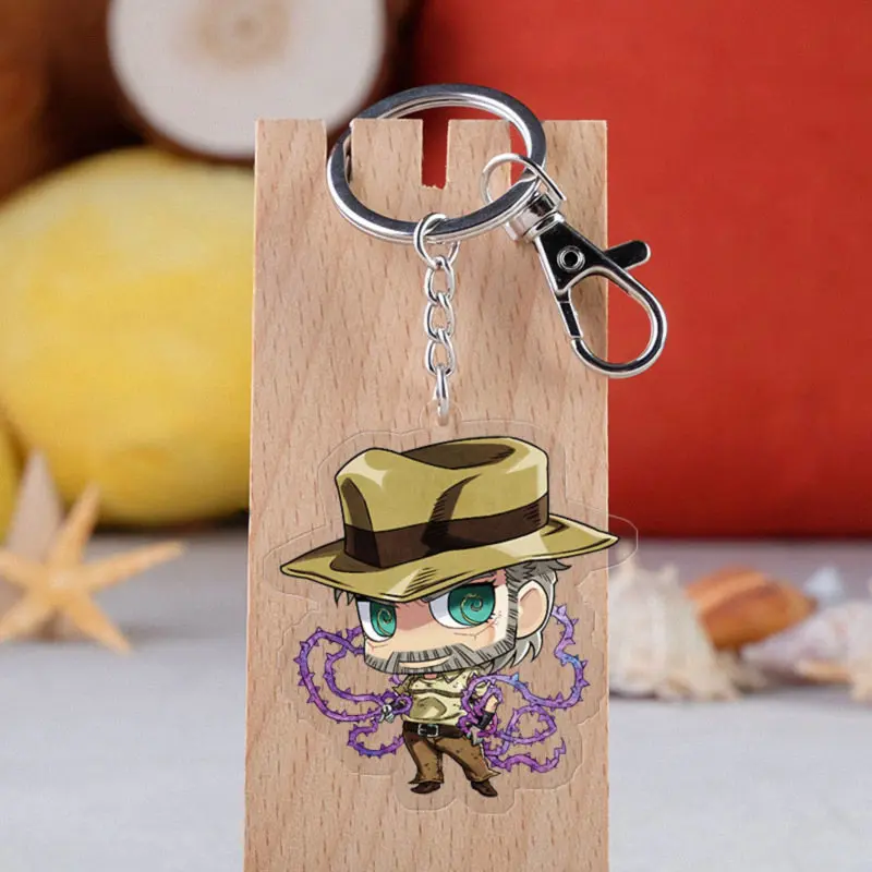 Jojo's Bizarre Adventure Acrylic Keychain Japanese Anime Peripheral Transparent Pendant