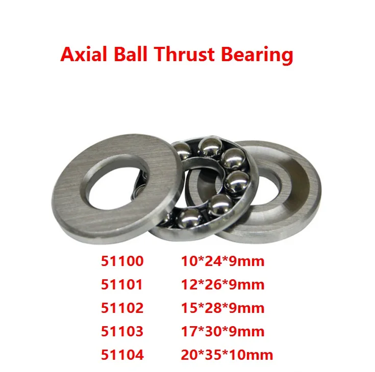 

10/50pcs High Quality 51100 51101 51102 51103 51104 Axial Ball Thrust Bearing plane thrust ball bearing