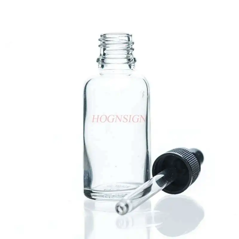 Transparent screw-top glass dropper bottle 20ml sealed dropper bottle chemical experiment equipment dispensing bottle