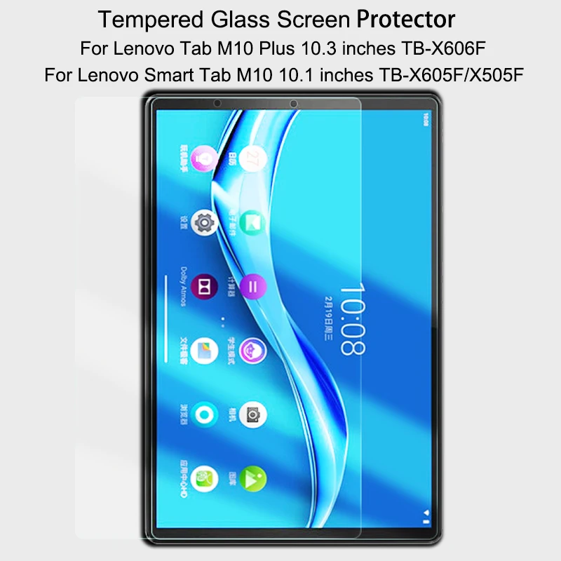 Protector de pantalla de vidrio templado 9H para Lenovo Tab M10 FHD Plus 10,3 TB-X606, película protectora para tableta M10 10,1 TB-X306X 2ª generación