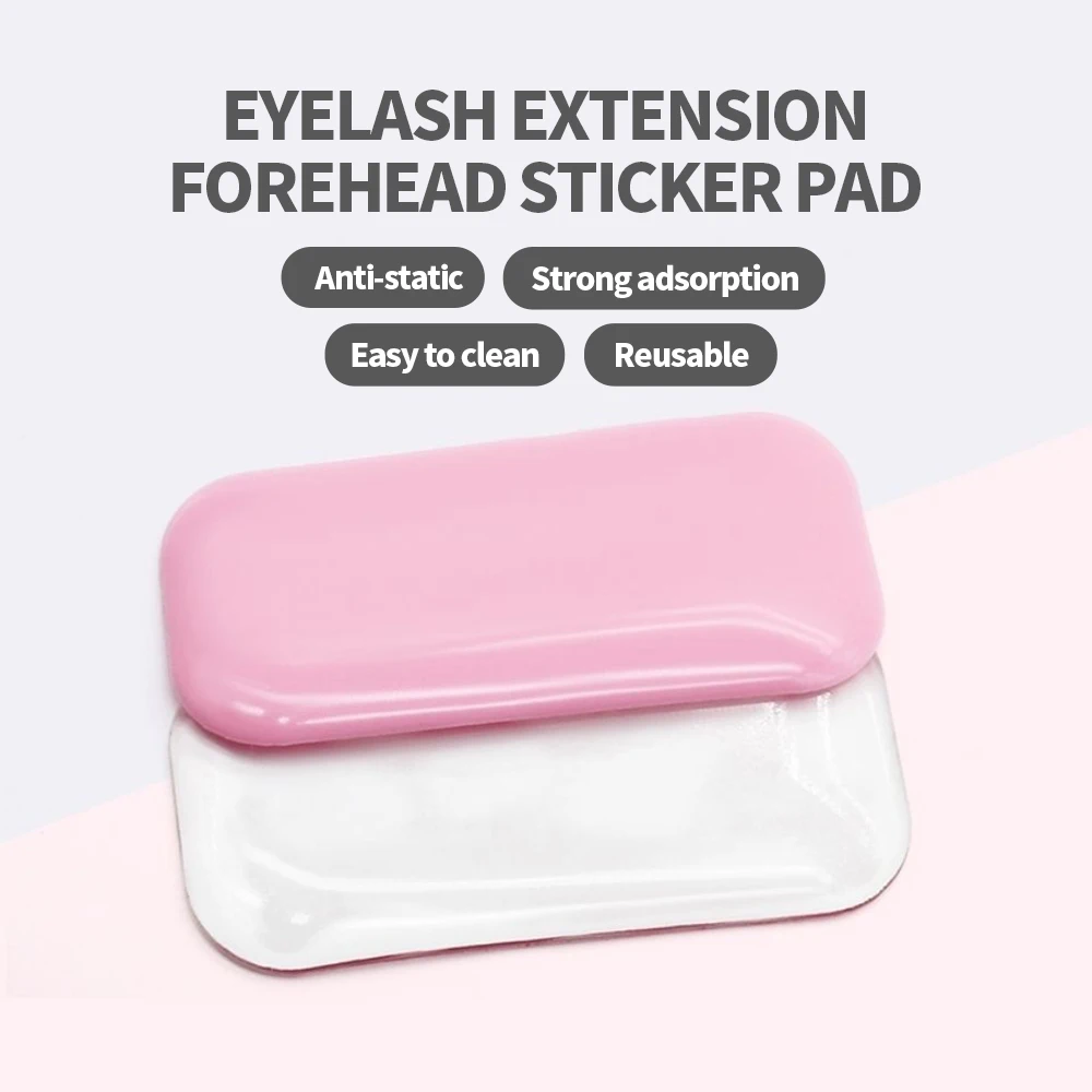 Eyelash Extension Forehead Sticker Pad Silicone transparent Planting Graft Eyelashes Tray Stand Pallet Pad Lash Tray Holder Tool