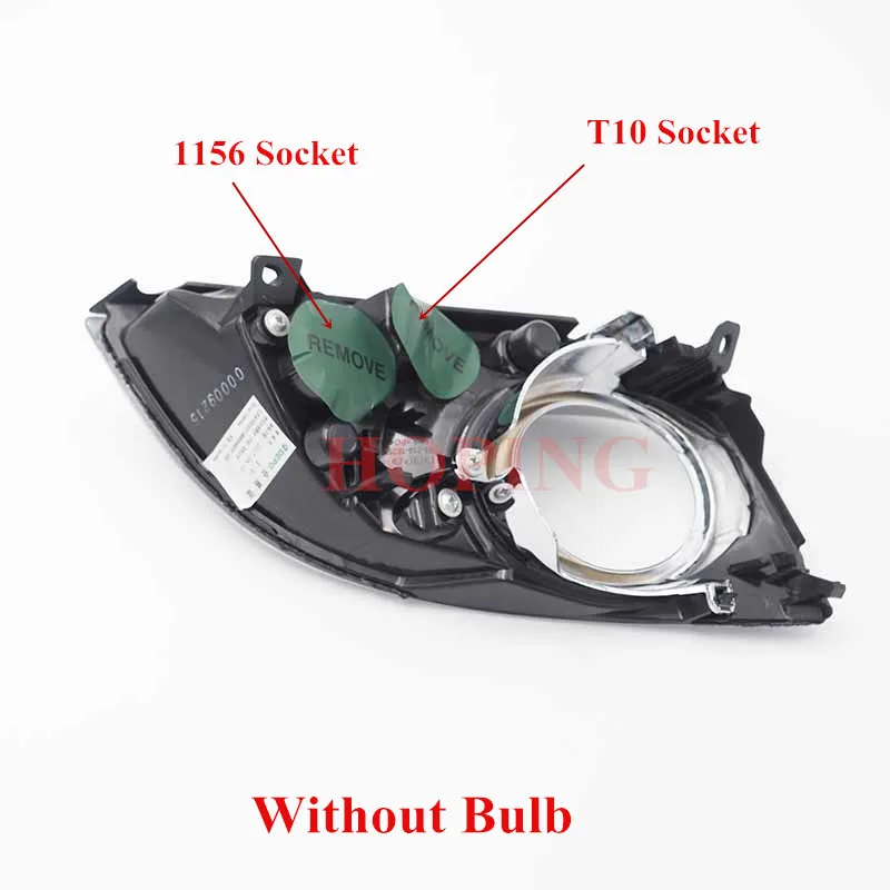 Hoping Auto Front Bumper Corner Light Cover Fog Light Cover For MAZDA CX7 CX-7 Replacement Fog Lamp Hood