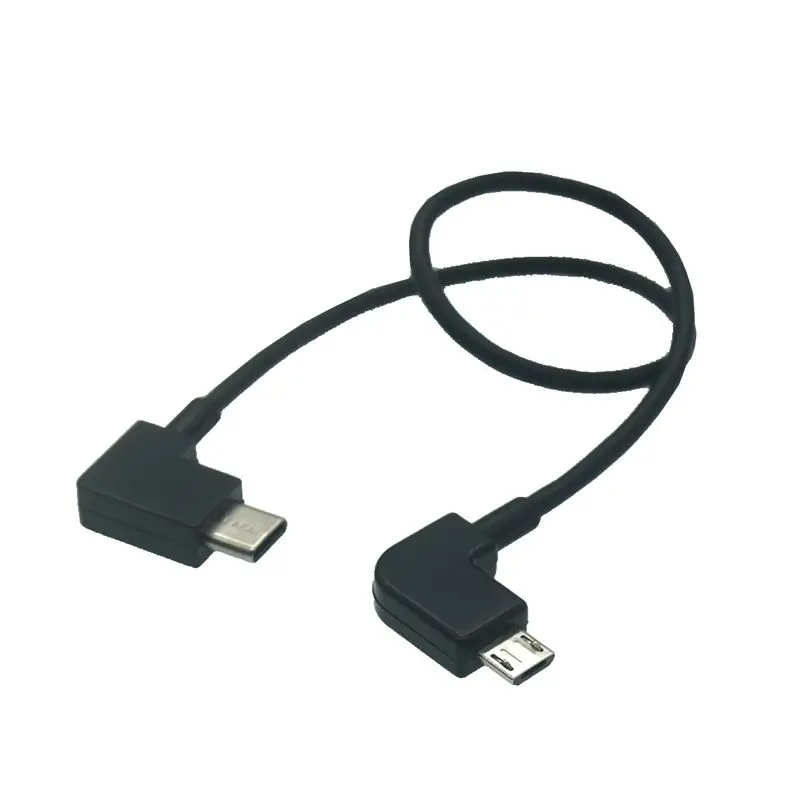 90 درجة زاوية نوع C USB-C إلى مايكرو USB Type-c 8PIN مزامنة تهمة OTG شاحن كابل الحبل محول للهاتف هواوي سامسونج سلك