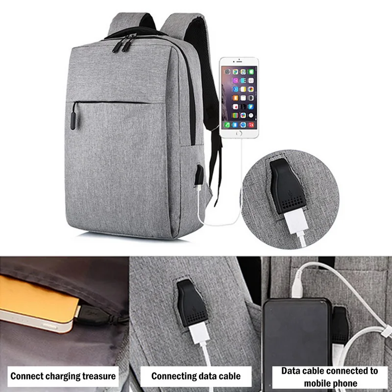 Nova moda 15.6 polegada portátil usb mochila saco de escola anti roubo dos homens mochila viagem daypacks lazer masculino