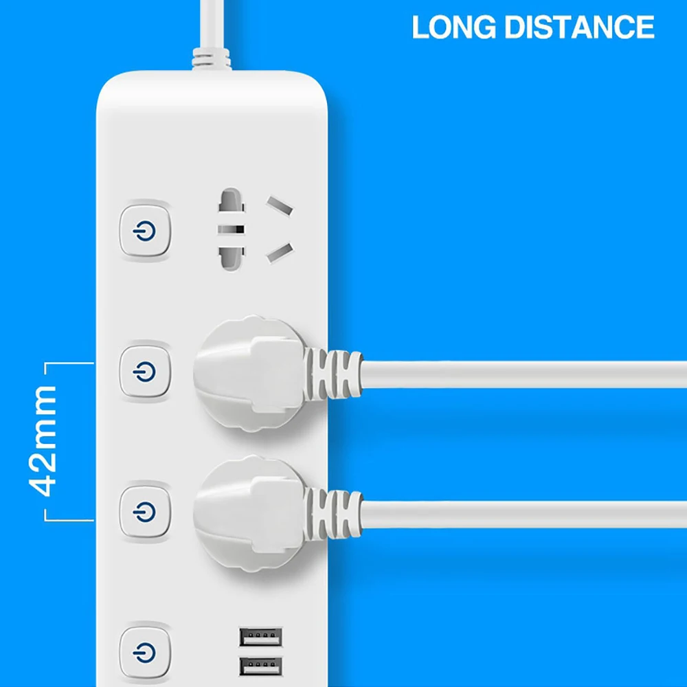 Power Strip with Switch Fast Charging 3 USB Extension Socket & Switch Smart Usb Power Strip