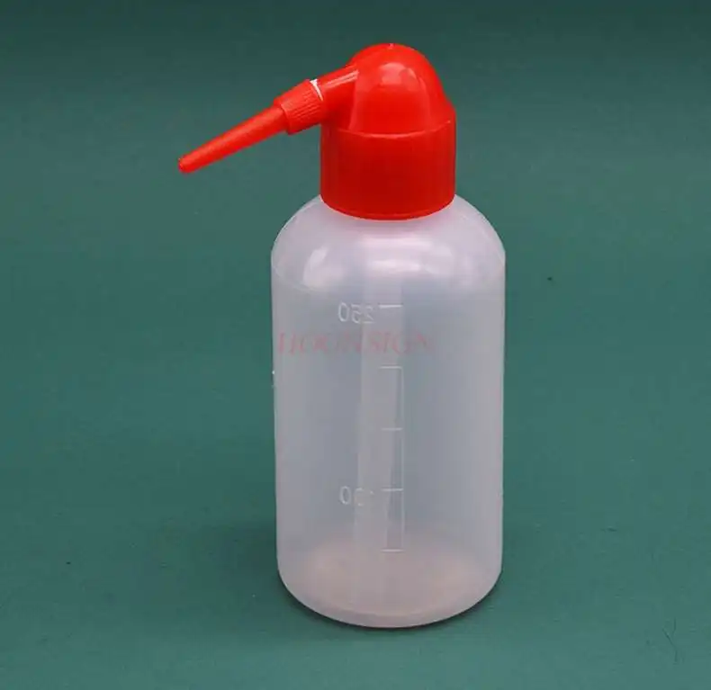 250ml plastic bottle red head plastic blow bottle elbow bottle wash bottle rinse bottle chemical experiment consumables