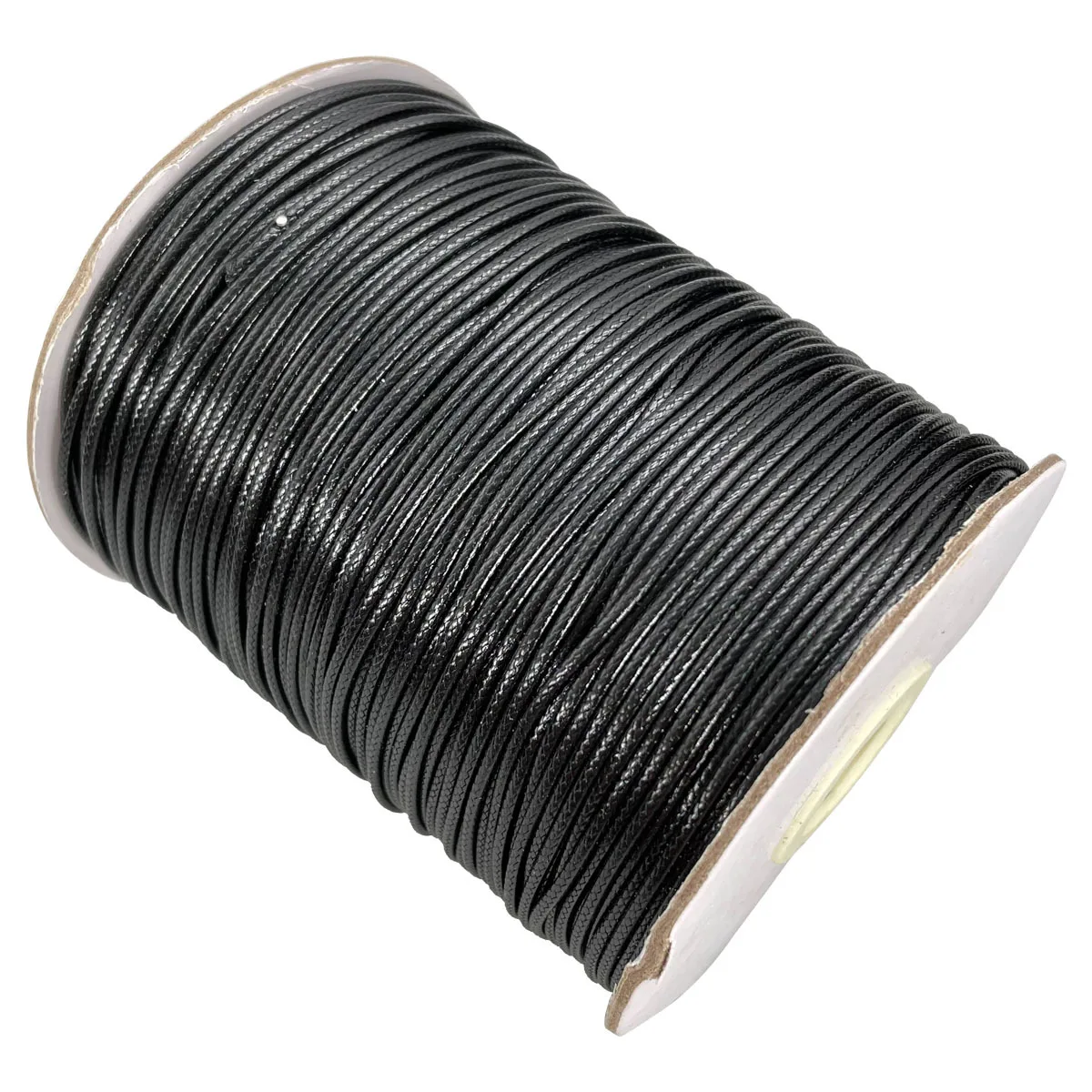 10 Yard 1mm 1.5mm 2.0mm Black Leather Cord Waxed Cotton Thread Strings Necklace Bracelets Rope for Jewelry Making DIY Findings