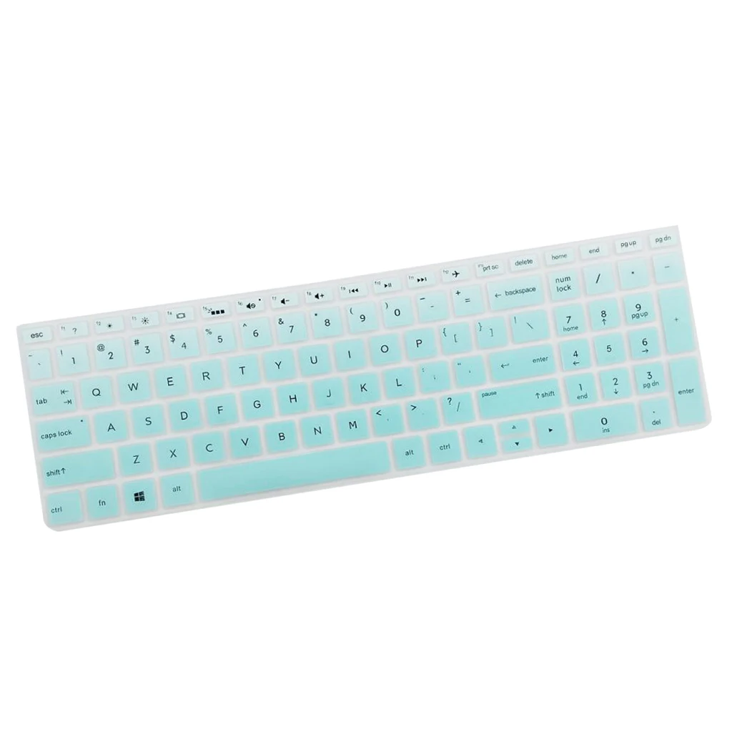 Capa protetora de teclado de silicone removível para HP 15,6 polegadas BF Desktop Protetor de capa de teclado à prova de poeira