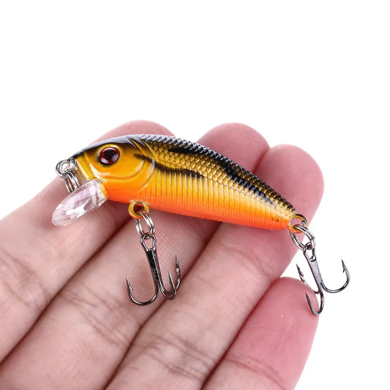 1PCS Minnow Fishing Lure 50mm4.2g Topwater Hard Bait Wobbler Jig Bait Crankbait Carp Striped Bass Pesca Fishing Tackle SwimBait