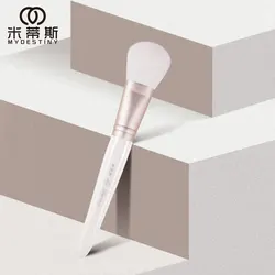 MyDestiny cosmetic brush-The Snow White series-Square head blush&powder brush-high quality goat hair makeup tool&pen-beauty