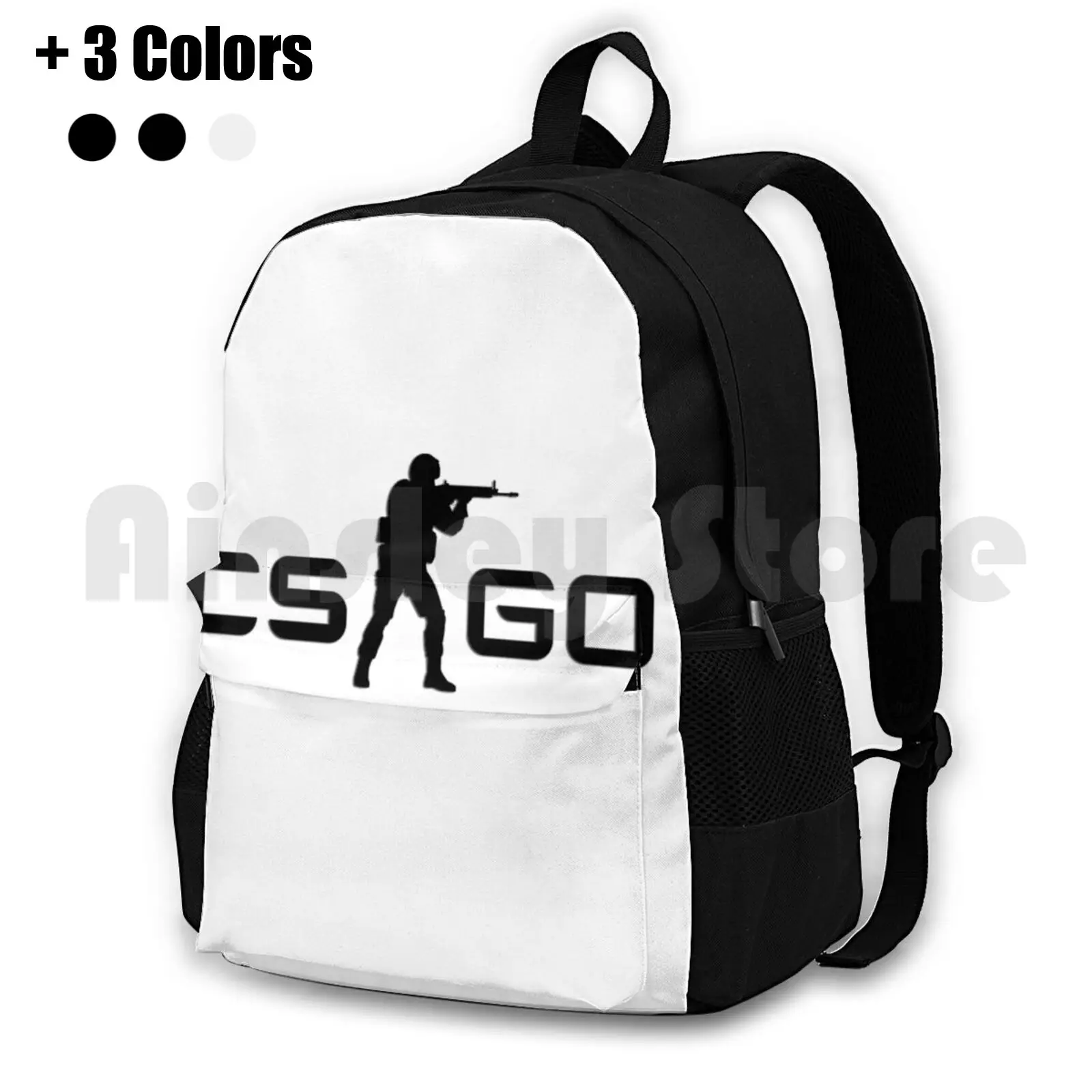 Csgo Outdoor Hiking Backpack Waterproof Camping Travel Csgo Steam Games Counter Strike Gun Gun Game Shooter Counter Strike