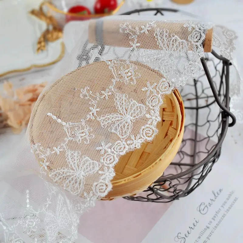 

Exquisite Lace Embroidery Mesh Lace Accessories Fabric DIY Clothing Stitching Decorations Sewing Material