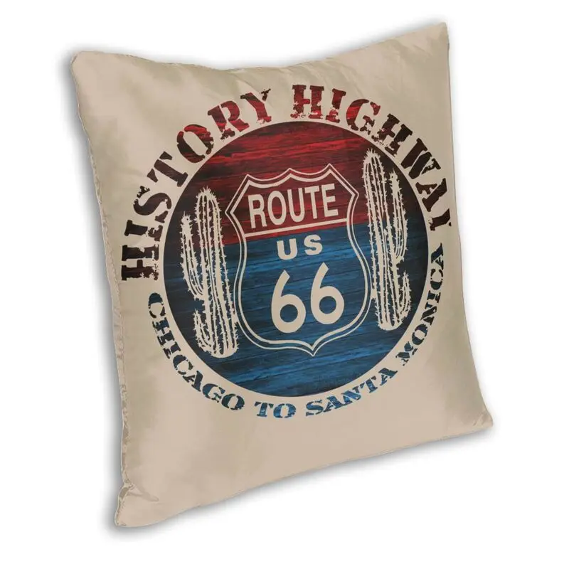 Route 66 The Great America Road Trip Perfect Gifts Pillow Case Home Decorative Main Street of America Cushion Cover for Sofa