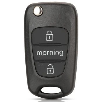 مفتاح تحكم عن بعد قابل للطي من Jingyuqin ، 3 أزرار ، لكيا ريو 3 ، بيكانتو ، سيد ، سيراتو ، سبورتاج ، k2 ، k3 ، k5 ، سول ، هيونداي ، الصباح